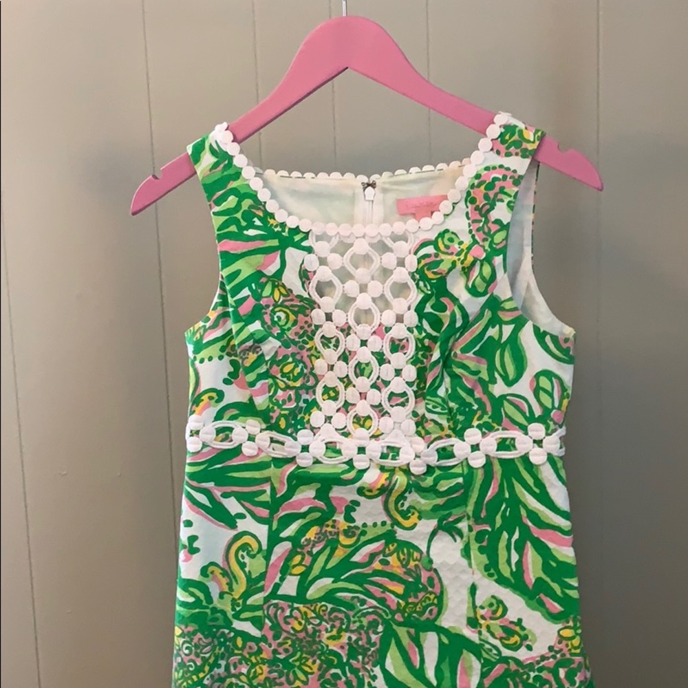 LILLY PULITZER Elephant Ears shift SIZE 2 EUC